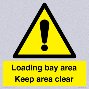 Loading bay area Keep area clear